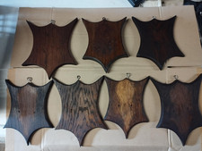 7 ECUSSONS BOIS POUR TROPHEE CHASSE CHEVREUIL CHAMOIS ISARD