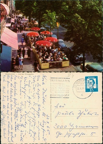 Postcard düsseldorf - postcard,
