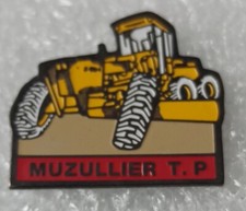 Pins Chenille Bulldozer BTP . Bâtiment Travaux public 