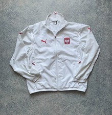 Veste d'entraînement de football vintage Pologne avant le match Puma taille X...