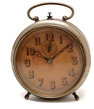 REVEIL ancien sans marque, rond, chromé à réviser