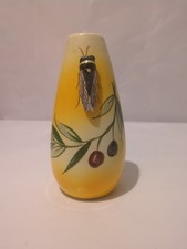 Vase cigale F. Sicard signé -