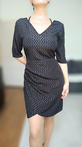 Robe chic drapée - , dorée