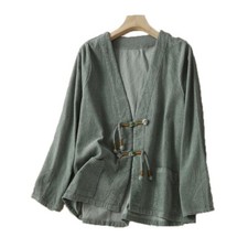 Femme Col V Kimono Manteau