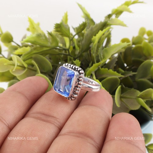 Bague solitaire argent - bague,