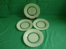 4 assiettes à dessert en verre duralex,vintage