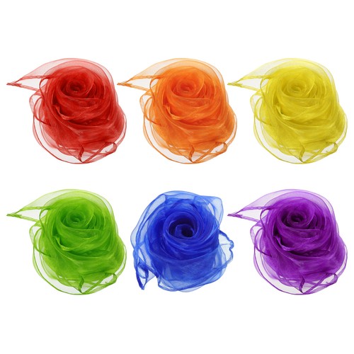 6pcs foulards danse - danse, 24x24"