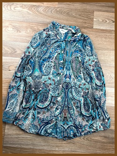 Chemise bleue motifs - chemise, ba&sh