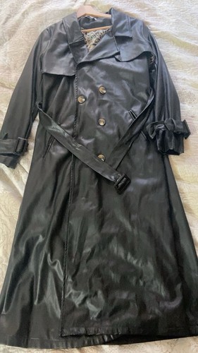 Manteau long noir pour femme
