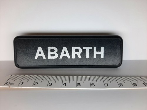 Abarth inscription plaque - plaque, en