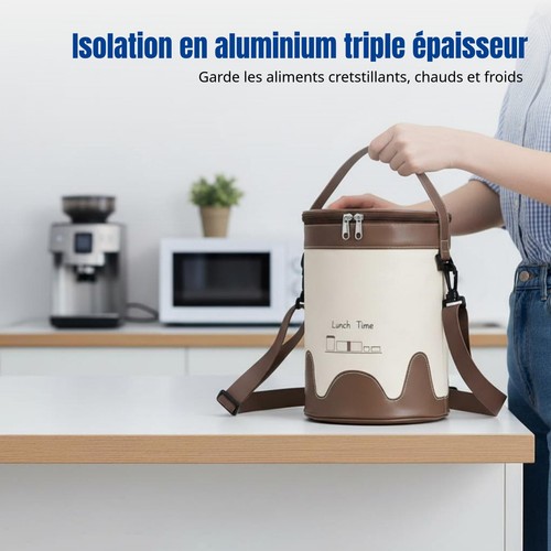 Petit sac déjeuner rond - petit,