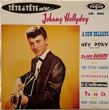 JOHNNY HALLYDAY 25 CM REEDITION CD 1994 CLUB DIAL TETE A TETE AVEC