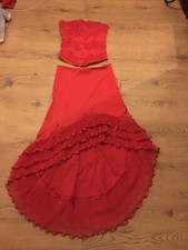 Jupe rouge deux pièces et