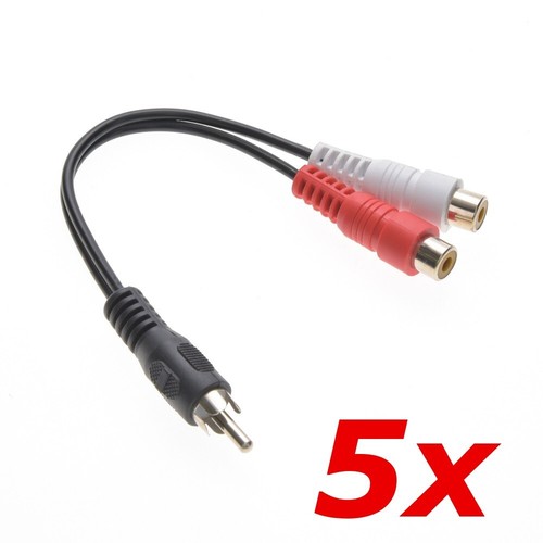 Pack rca male plug to - to, dual