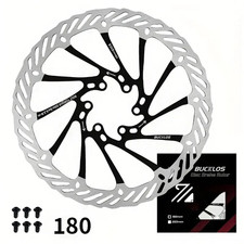 Disque de frein Vélo Avant / Arrière Noir 180mm Bucklos
