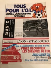 PROGRAMME / TOUS POR L'OL / LYON - RC STRASBOURG  / SAISON 1981/82