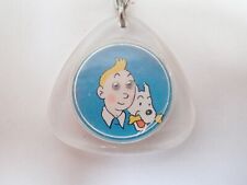 Ancien  Jeu d'adresse à 2 billes Tintin et Milou - Porte clé  / Paris vers 1965