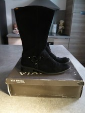 Bottes femme noires via - femme, pavia
