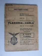 manuel d'entretien cyclo FLANDRIA CARLA 49,5cc 2 3 4 vitesses en reproduction
