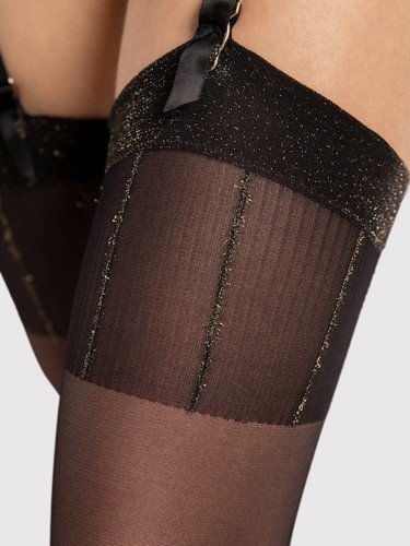 Bas sexy noir fiore hypnose - bas,