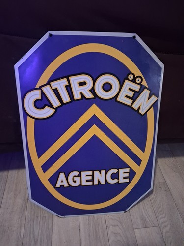 Plaque émaillée citroën - plaque,