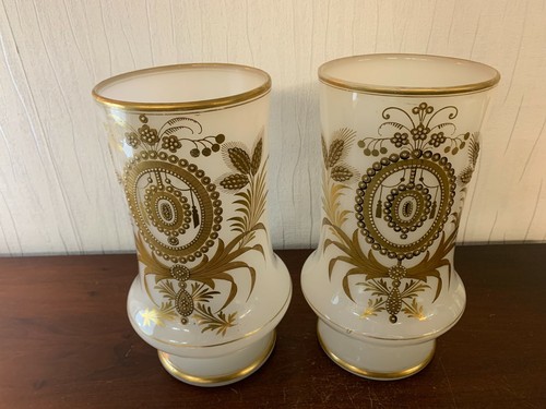 Paire vases opaline - paire,