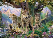 Puzzle 1000 Pièces Loups dans