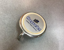  CAVALIER CERAMIQUE POMPE A BIERE BLANCHE BELGE BELGIAN BEER BIER HOEGAARDE RARE