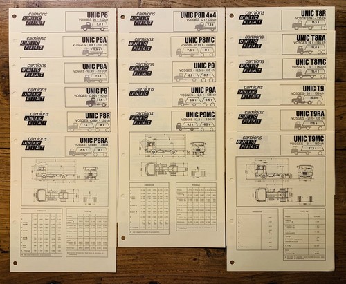 Lot brochures fiches - 17,