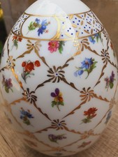 Gros Oeuf De Collection En Porcelaine Milieu XXÉME 