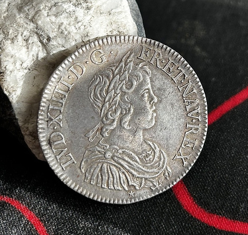 Louis xiv demi écu à - xiv,