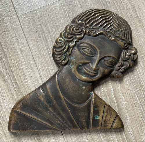 Ancien bas relief plaque - ancien,