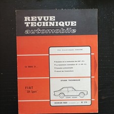Revue Technique FIAT 124 SPORT fiat 124 coupe fiat 124 spider Rta
