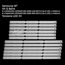 KIT 12 BARRES LED STRIP TV GRUNDIG 2015ARC490-3228-L06 / R05 49VLE6565BL