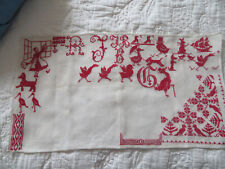 ABECEDAIRE BRODE NON TERMINE MAIS ORIGINAL EN BON ETAT