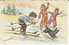 CPA GERMAINE BOURRET SKI