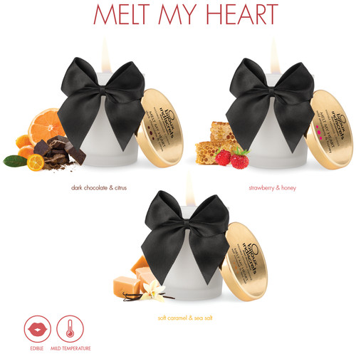Melt heart kissable candle - melt,