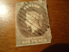 Timbre ceylan postage six - timbre,