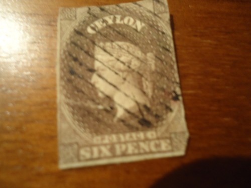 Timbre ceylan postage six - ceylan,