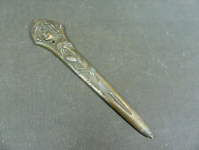 Ancien coupe papier de bureau en bronze signé RAGUET motif Art Nouveau