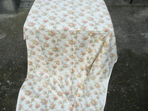 Tissu ancien vintage fleuri - ancien,