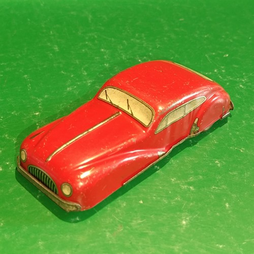 Voiture tôle rouge gaspard - tôle,