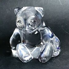 Superbe PANDA EN CRISTAL VILLEROY ET BOCH FIGURINE STATUETTE VITRINE  Beauval