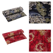 Tissu en coton motif dragon