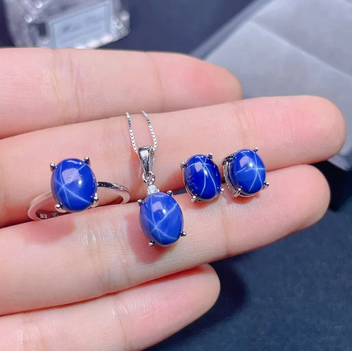 Ensemble bijoux saphir - de,