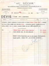 1960 RIDEAUX TISSUS D AMEUBLEMENT COUVERTURES A ARMENTIERES - M. DOOM A AR