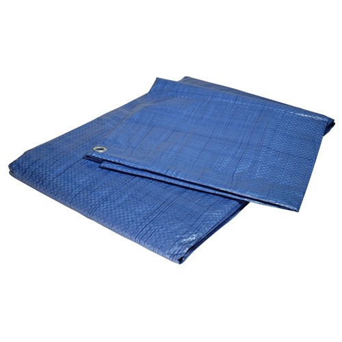 Bâche plastique bleue 80g