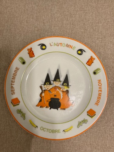 Assiette les triplés automne - assiette,