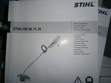 STIHL FSE60 FSE71 FSE81 débroussailleuse électrique : notice d'emploi