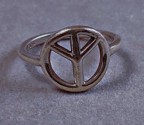 Paix amour bague argent - paix,